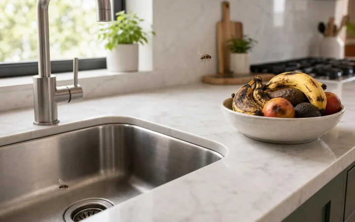 Kleine vliegjes in de keuken? Hier komen ze vaak vandaan