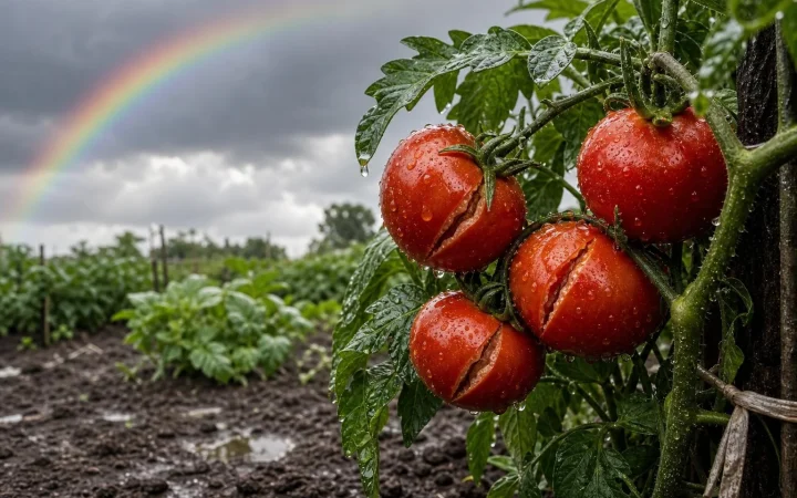 Tomaten barsten na een regenbui? Dit is vaak de echte oorzaak