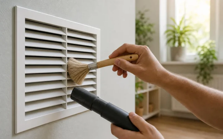 Ventilatieroosters vol stof? Eind augustus is een goed moment om ze te controleren