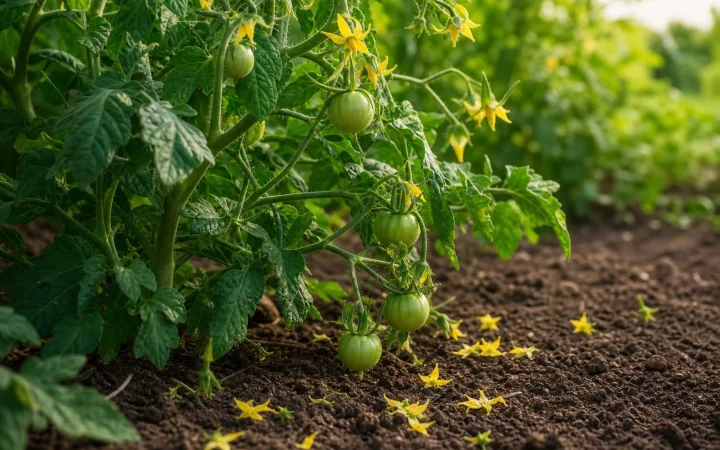 Dit is waarom tomatenbloemen soms zomaar afvallen