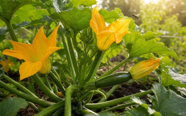 Waarom courgette veel bloemen maar weinig vruchten maakt