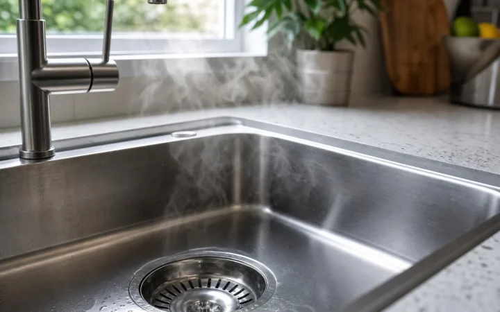 Waarom een gootsteen soms blijft ruiken ondanks schoonmaken