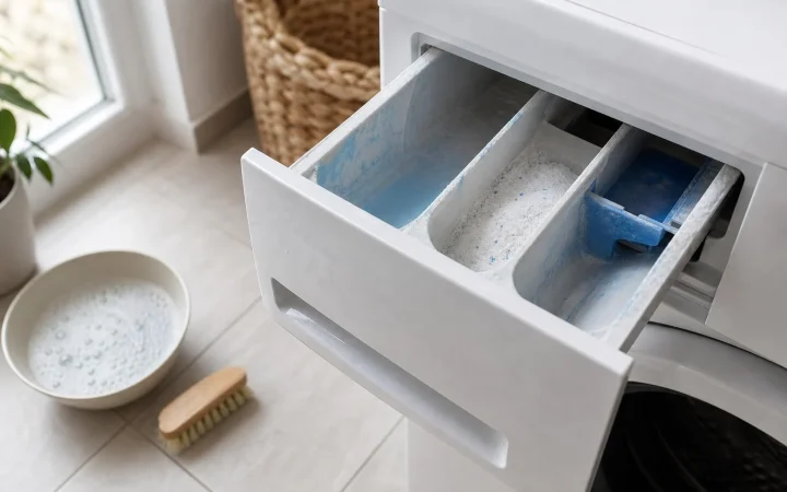 Waarom je wasmiddelbakje regelmatig moet worden schoongemaakt