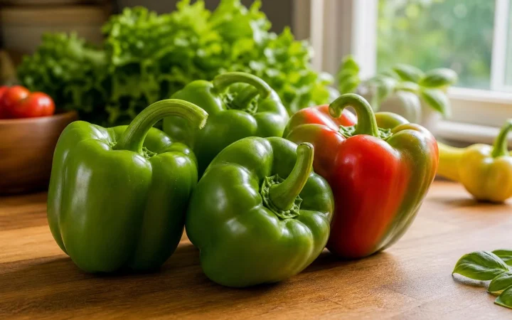 Waarom paprika’s lang groen blijven