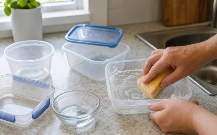 Zo verwijder je een oude geur uit plastic bakjes